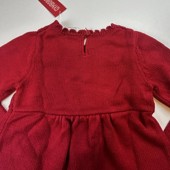 NWT Gymboree Girl Red Sweater Dress Size 5 - Picture 4 of 4